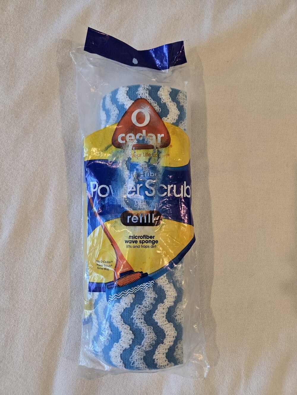 O-Cedar Microfiber Power Scrub Roller Mop Refill